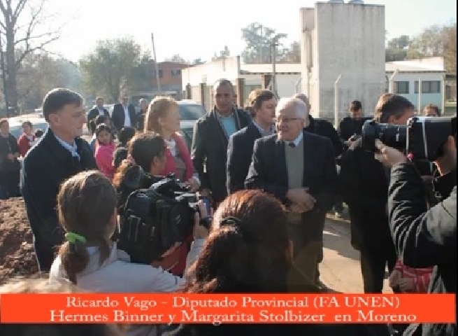 Binner y Stolbizer visitaron Moreno